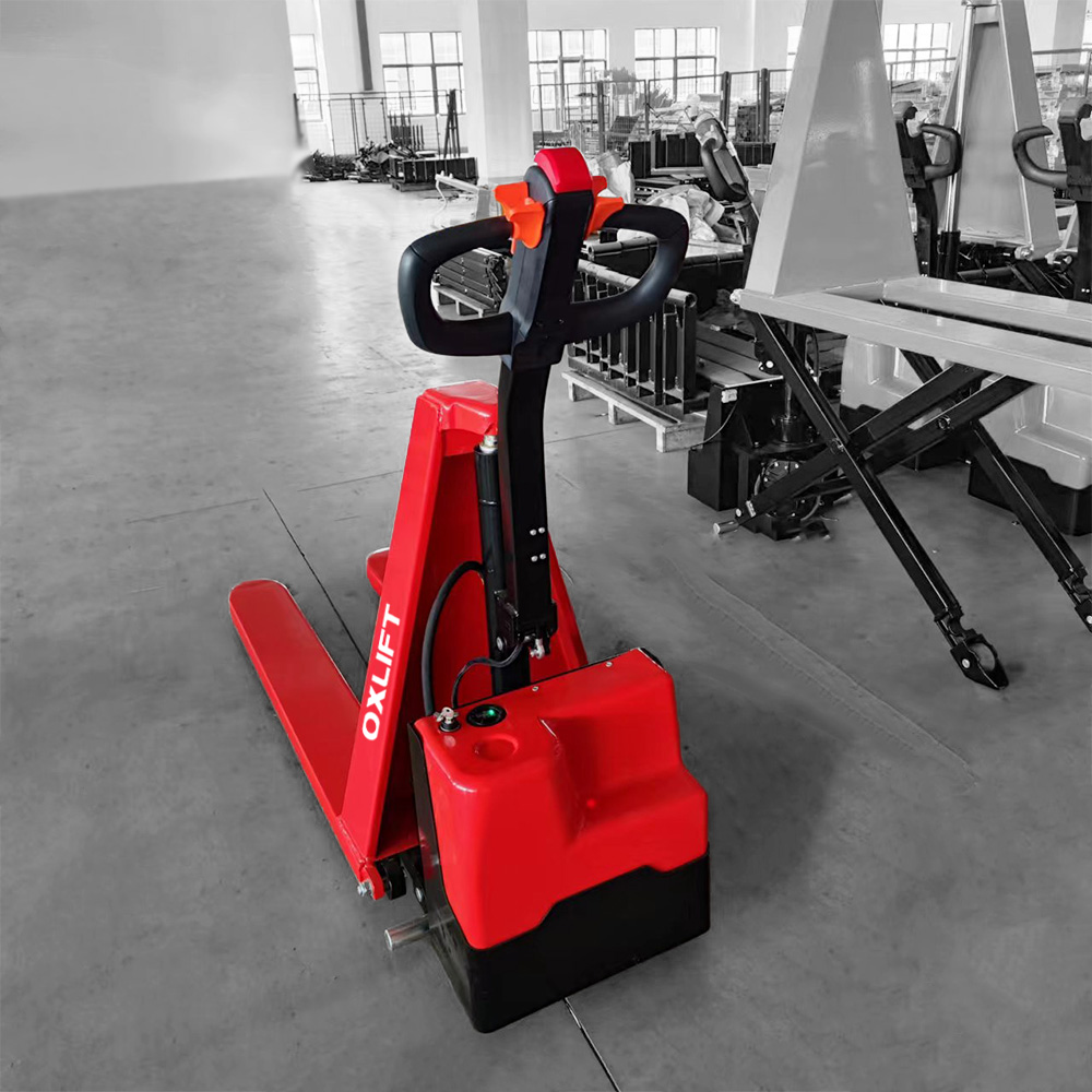 Фото Самоходная Гидравлическая Тележка с Ножничным Электроподъемом OXLIFT TX15H 800 мм 1500 кг 2