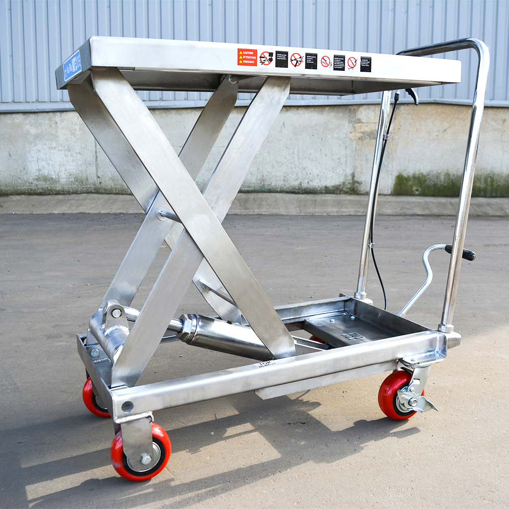 Фото Гидравлический Подъемный Стол Передвижной из нержавеющей стали OXLIFT OXF50-STEEL 900 мм 500 кг 3