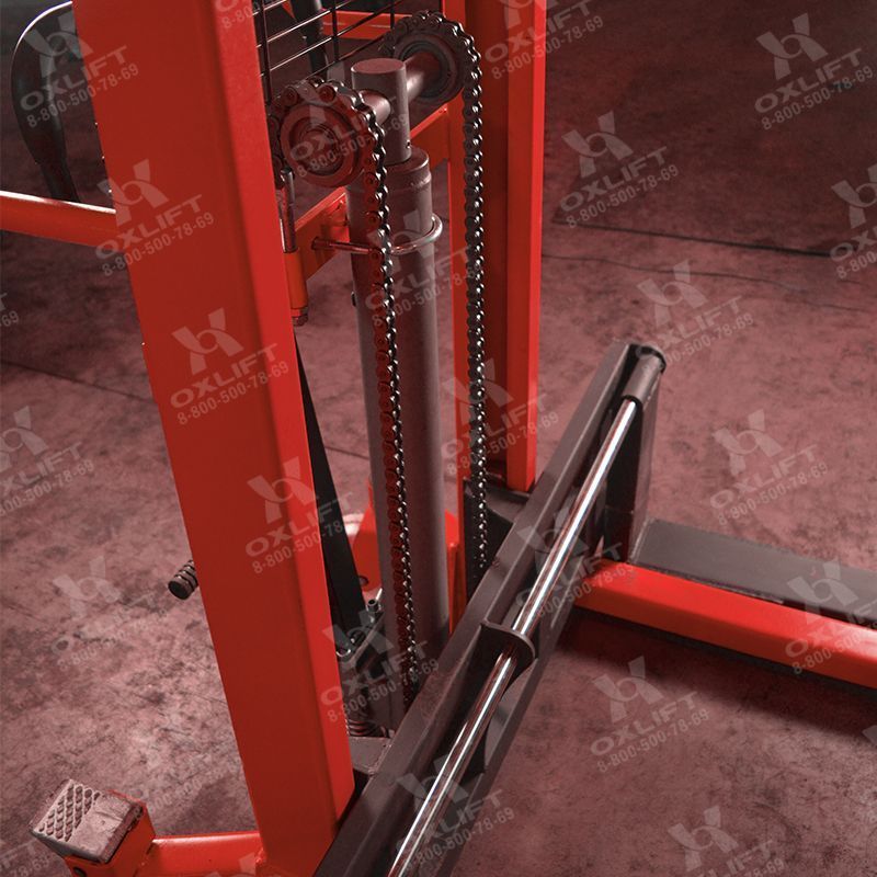 Фото Гидравлический Штабелер с Широкими Опорными Лапами HS16-W OXLIFT 1600 мм 1500 кг 3