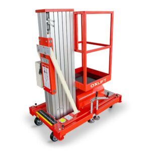 Фото Телескопический Одномачтовый Подъемник ZX-1-060 OXLIFT 6 м 125 кг 1